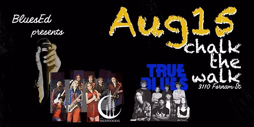 Chalk the Walk with BluesEd bands