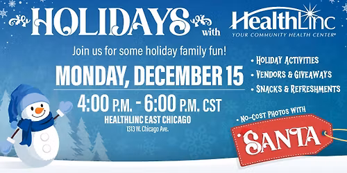 Holidays with HealthLinc East Chicago \u2603\ufe0f