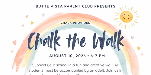 Chalk the Walk at Butte Vista School