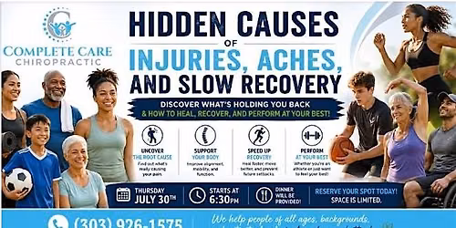 Hidden Causes of Injuries, Aches, and Slow Recovery Workshop