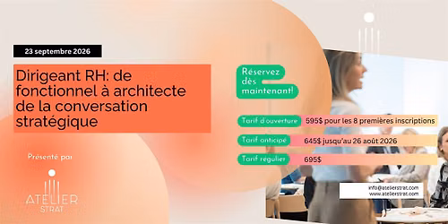 Dirigeants RH: de fonctionnel \u00e0 architecte de la conversation strat\u00e9gique