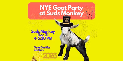 NYE Goat Party at Suds Monkey