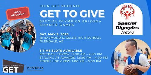 GET to Give x Special Olympics Arizona Summer Games