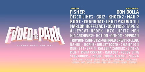 FVDED In The Park 2026
