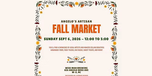 Angelo Artisan's Fall Market