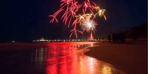 XXL-Strandfeuerwerk Usedom