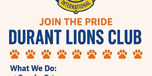 Durant Lions Club Weekly Roar