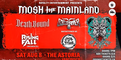 MOSH the MAINLAND ft DEATHBOUND \/\/ SQUIDHAMMER \/\/ THE RISING FALL \/\/ CIRCLE OF TITANS 