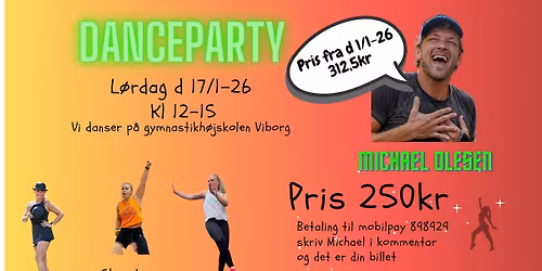 \u00c5rets f\u00f8rste DanceParty med Michael Olesen