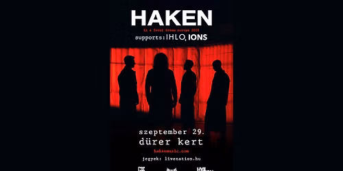 HAKEN, support: IHLO, IONS | Budapest 2026