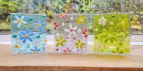 Nell Oakes l Fused Glass Springtime Tealight Trio Workshop l Sun 18th Jan l Stourbridge