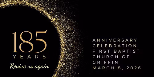 185th Anniversary Celebration \u2014 Revive Us Again