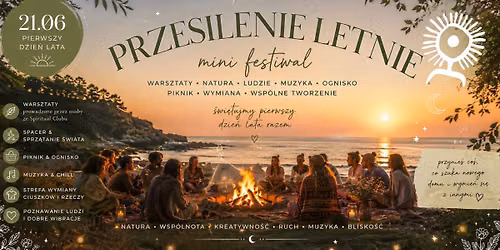 \ud83c\udf1eINTEGRACJA SPIRITUAL CLUB \u2014 PRZESILENIE LETNIE \ud83c\udf3f warsztaty \u2022 piknik \u2022 ognisko \u2022 wymianka ubra\u0144 
