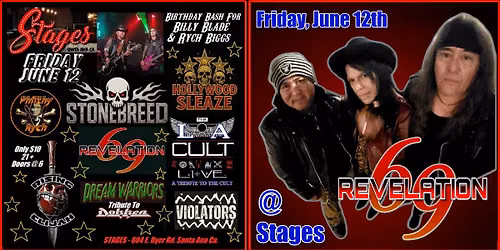 Revelation 69 @ Stages - Rych & Billy's B-Day Bash