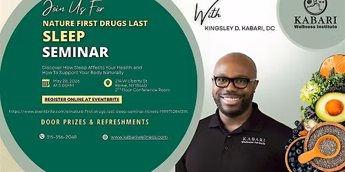 Nature First Drugs Last - Sleep Seminar