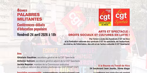 Palabres Militantes #08 : Arts et spectacle : droits sociaux et cultures en lutte !