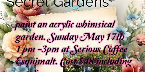 Secret Gardens acrylic art class