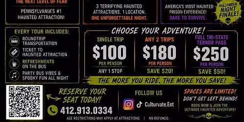 Culturvate Enterprises Presents: Tri-State Terror Tour!