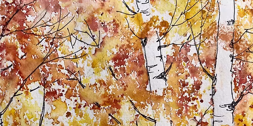 Beginner Watercolor Aspens & Trees Art Class
