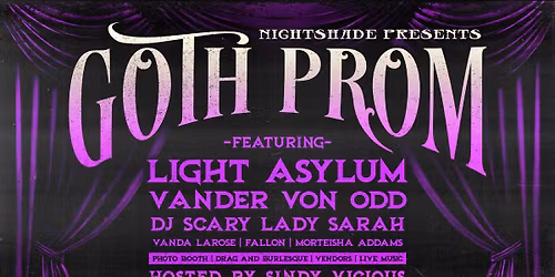 Nightshade Goth Prom: Light Asylum & Vander Von Odd