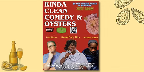 Kinda Clean Comedy & Oysters 9\/16\/26