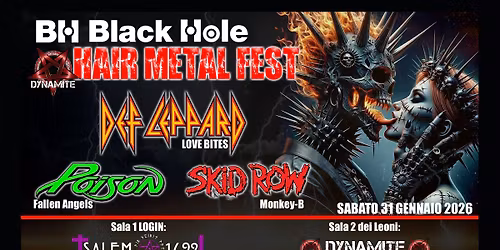 BLACK HOLE \u2620 HAIR METAL FEST \ud83e\udd87  POISON | SKID ROW | DEF LEPPARD 