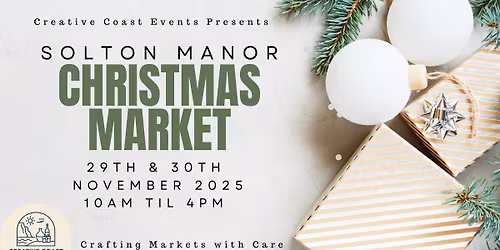 Solton Manor Christmas Market 2025