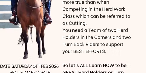 14th February 2026 Members Day - Herd Holder and Turn Back