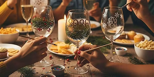 \u2728 HOLIDAY GIFT ALERT! Paint a Set of 4 Custom Wine Glasses! \u2728