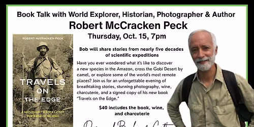 Book Talk - Bob Peck - Travel on the Edge