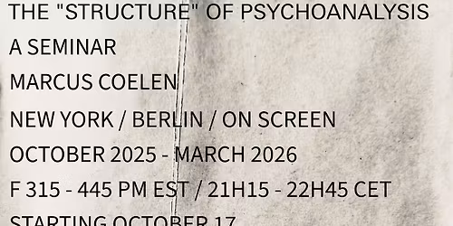 The \u201cStructure\u201d of Psychoanalysis