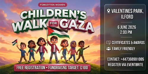 Children\u2019s Walk for Gaza in  Ilford