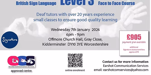 Signature Level 3 in British Sign Language