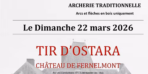 TIR D'OSTARA 2026 - TOURNOI D'ARCHERIE TRADITIONNELLE - EPREUVES D'ADRESSE