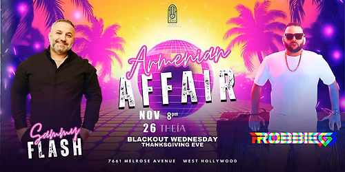 Aura Presents: ARMENIAN AFFAIR on Thanksgiving Eve