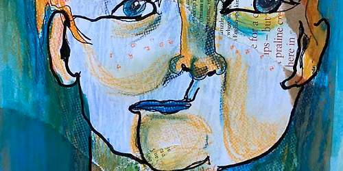 Picasso style portrait collages