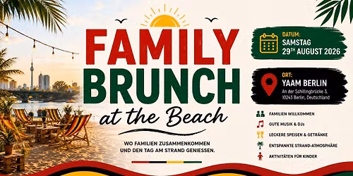 FAMILY BRUNCH & WELCOME APPETIZER FOR EVERY GUEST 29.08.2026 T