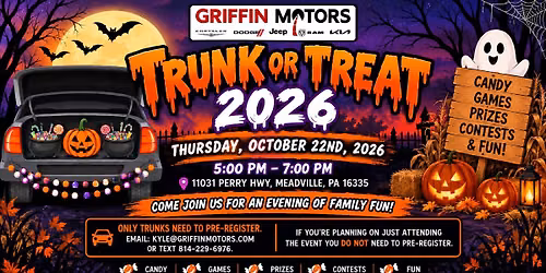 Griffin Motors Trunk or Treat 2026