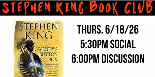 Stephen King Book Club: Gwendy\u2019s Button Box