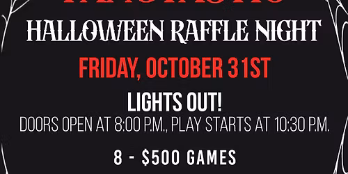 Fangtastic Halloween Raffle Night