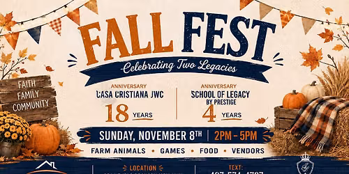 Fall Fest 2026 | Celebrating 2 Legacies