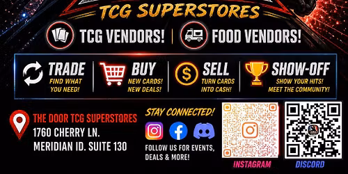 \ud83d\udd25 MASSIVE TCG TRADE NIGHT \ud83d\udd25 TRADE, BUY, SELL, SHOW-OFF \ud83d\udd25 TCG & FOOD VENDORS \ud83d\udd25 COMMUNITY FUN \ud83d\udd25
