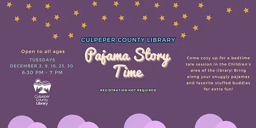 Pajama Story Time at the Library