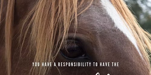 Equine Health and Emergency First Aid (Charleston area therapeutic riding center)