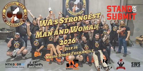 Official WA's Strongest Man and Woman 2026