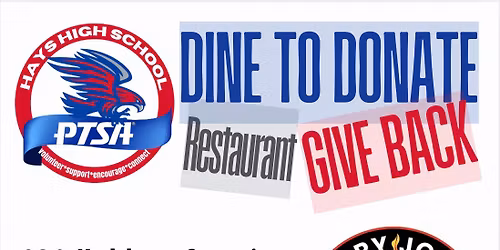 FUNDRAISER Dine To Donate 12\/08 @ Hangry Joe's