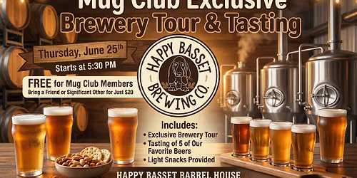 MUG CLUB EXCLUSIVE - Tour & Tasting 