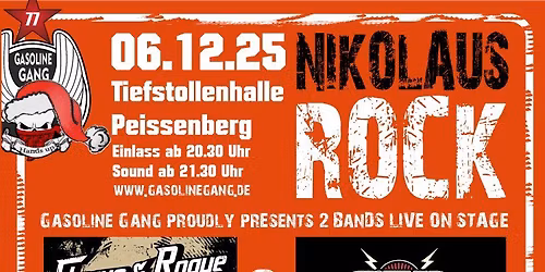 Gasoline Gang Nikolaus Rock in der Tiefstollenhalle