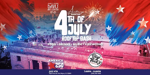 America 250 \ud83c\uddfa\ud83c\uddf8 4th of July Rooftop Bash at Sidney's! \ud83c\udfdb\ufe0f