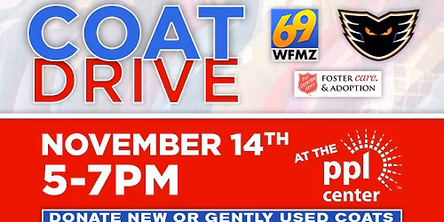 WFMZ and Lehigh Valley Phantoms Coat Drive: November 14th